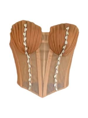 Corset con detalles platas